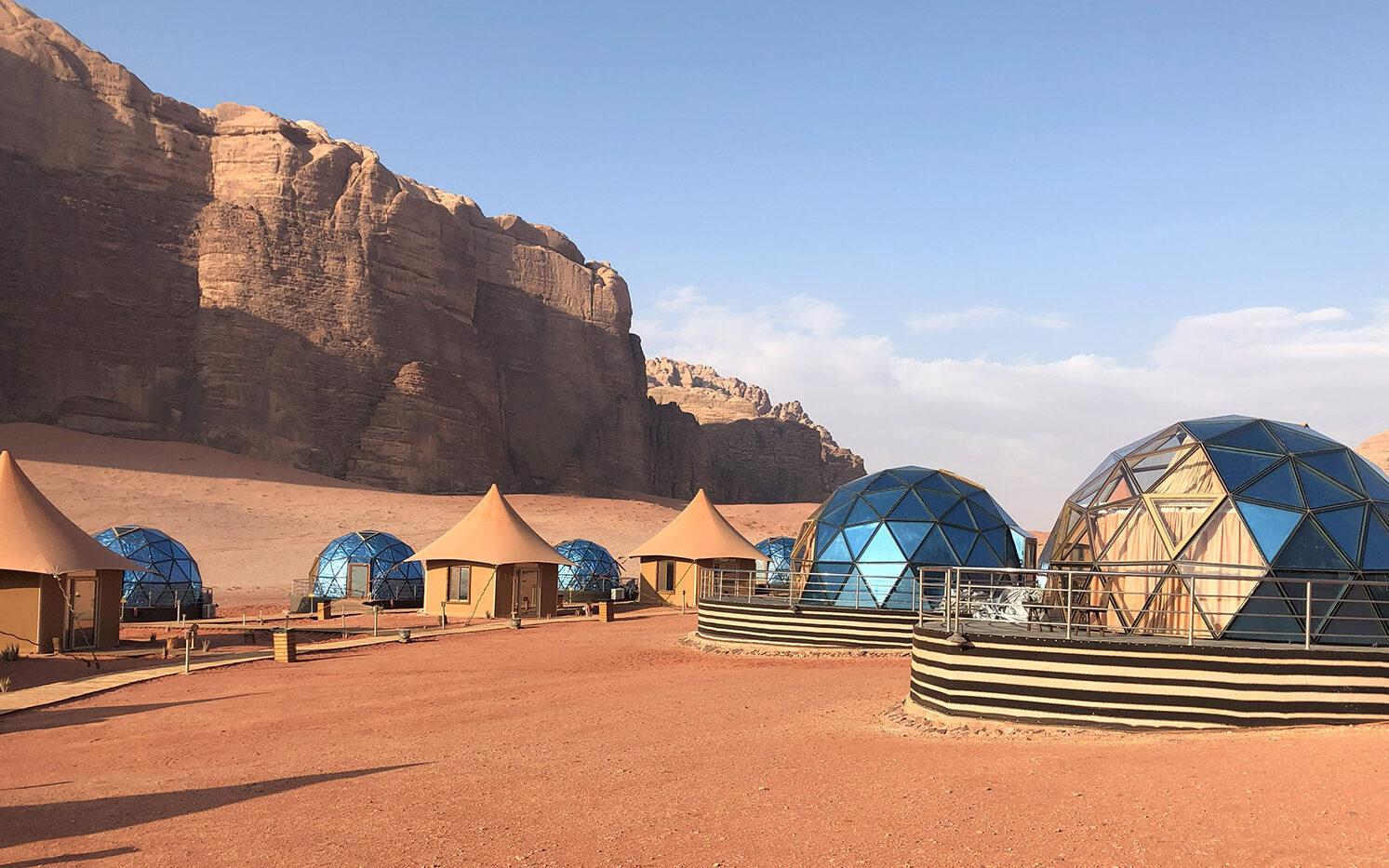 Overnatning i Wadi Rum, Jordan