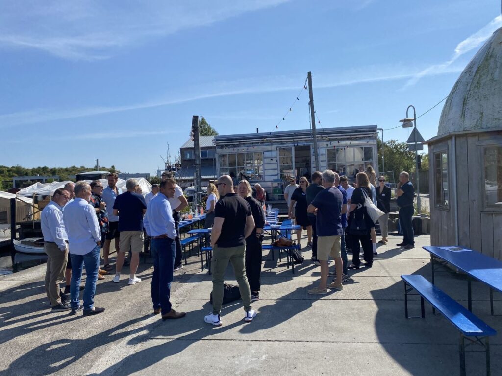 Study tour on Bike med Tech2Tech i København 2024 - frokost ved Slusen