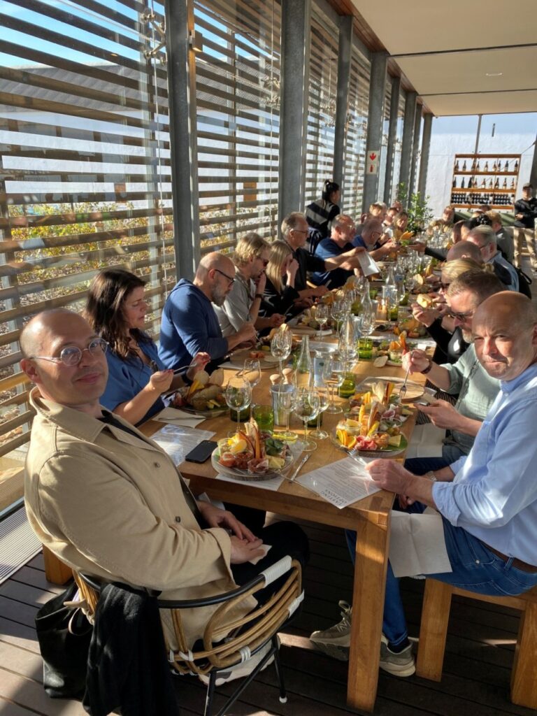 Frokost i Babylonstoren Wine Estate. Studie- og netværkstur i Sydafrika med Tech2Tech.Sydafrika