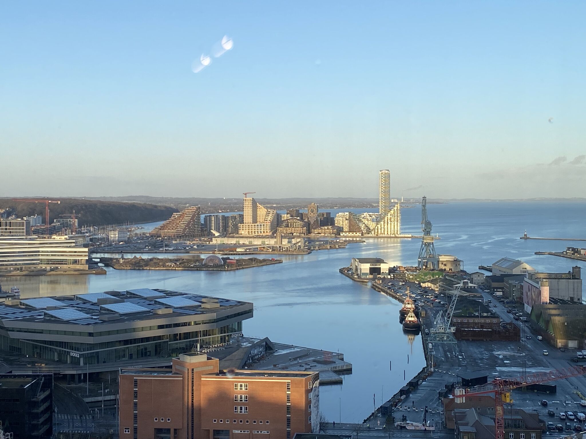 Study tour on Bike i Aarhus med Peacock Travel. Udsigt fra AART